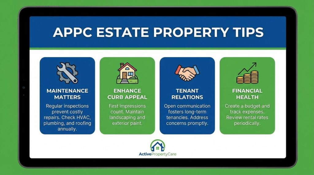 appcestate property tips from activepropertycare