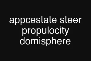 appcestate steer propulocity domisphere